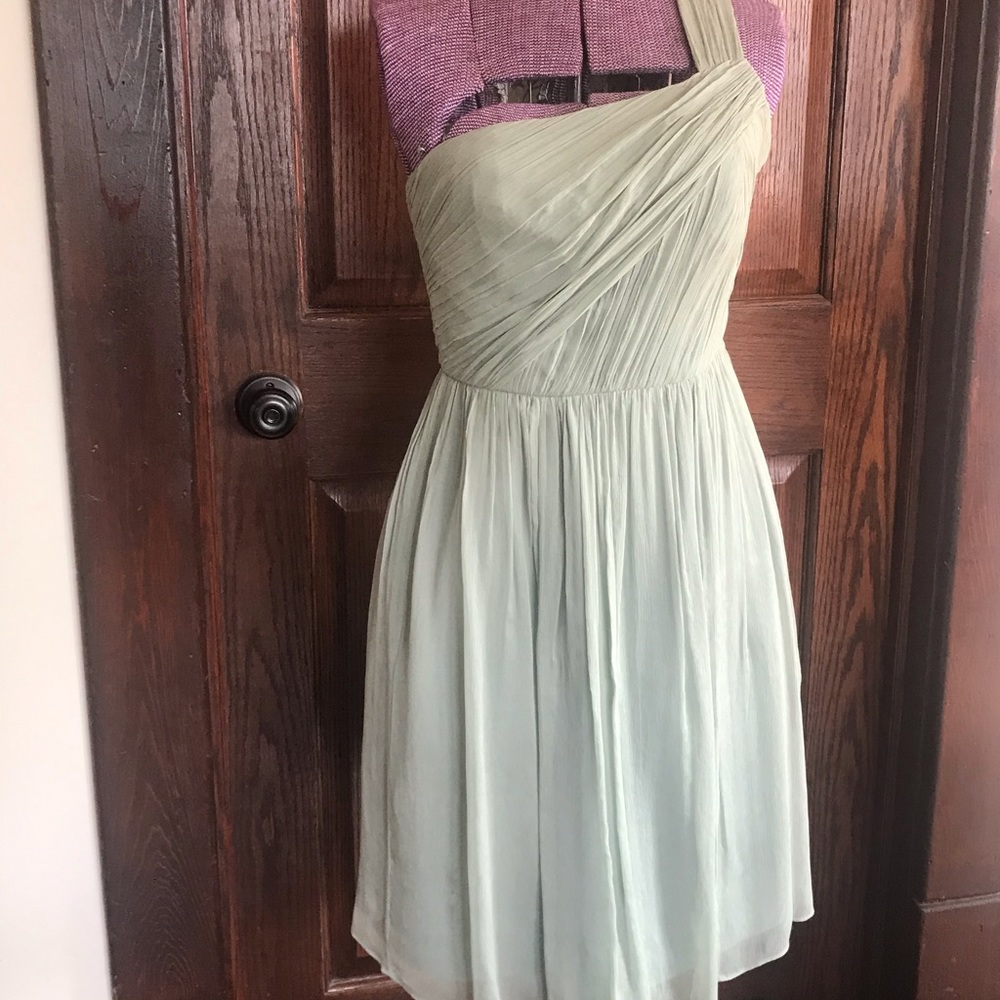 J. Crew one-shoulder bridesmaids dress size 2